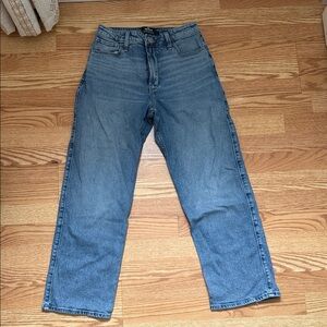 Hollister Women's Ultra High Rise Jeans Dad Jeans - Light Blue